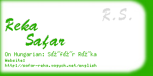 reka safar business card